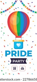 pride month celebration concept background. happy pride day. celebration and commemoration of lesbian, gay, bisexual, and transgender pride. LGBT Pride Month. vector illustration design template. June