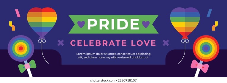 pride month celebration concept background. happy pride day. celebration and commemoration of lesbian, gay, bisexual, and transgender pride. LGBT Pride Month. vector illustration design template. June