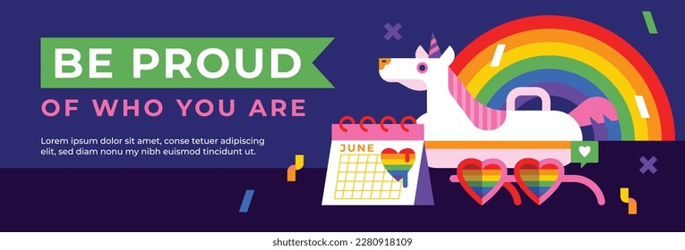 pride month celebration concept background. happy pride day. celebration and commemoration of lesbian, gay, bisexual, and transgender pride. LGBT Pride Month. vector illustration design template. June