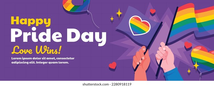 pride month celebration concept background. happy pride day. celebration and commemoration of lesbian, gay, bisexual, and transgender pride. LGBT Pride Month. vector illustration design template. June