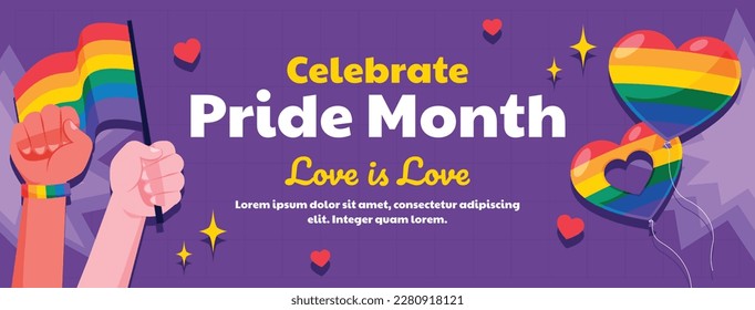pride month celebration concept background. happy pride day. celebration and commemoration of lesbian, gay, bisexual, and transgender pride. LGBT Pride Month. vector illustration design template. June