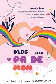 pride month celebration concept background. happy pride day. celebration and commemoration of lesbian, gay, bisexual, and transgender pride. LGBT Pride Month. vector illustration design template. June