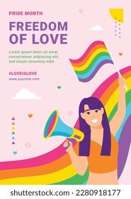 Stolz Monat Feiern Konzept Hintergrund. fröhlicher Stolz Tag. Feiern und Gedenken an lesbischen, schwulen, bisexuellen und transsexuellen Stolz. LGBT Pride Monat. Vektorgrafik-Designvorlage. Juni