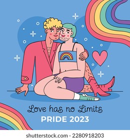 pride month celebration concept background. happy pride day. celebration and commemoration of lesbian, gay, bisexual, and transgender pride. LGBT Pride Month. vector illustration design template. June