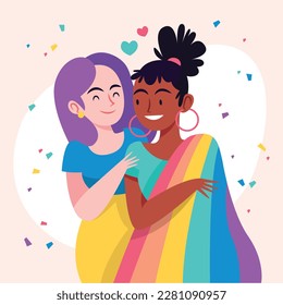 pride month celebration concept background. happy pride day. celebration and commemoration of lesbian, gay, bisexual, and transgender pride. LGBT Pride Month. vector illustration design template. June