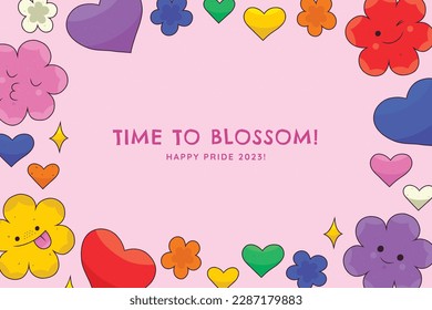 pride month celebration concept background. happy pride day. celebration and commemoration of lesbian, gay, bisexual, and transgender pride. LGBT Pride Month. vector illustration design template. June