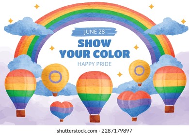 pride month celebration concept background. happy pride day. celebration and commemoration of lesbian, gay, bisexual, and transgender pride. LGBT Pride Month. vector illustration design template. June