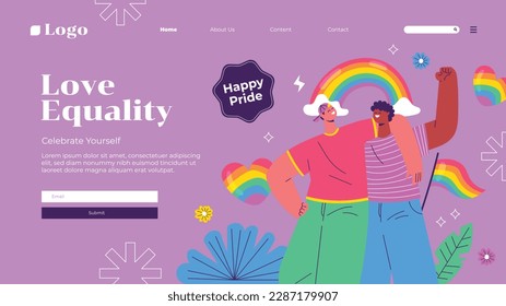 pride month celebration concept background. happy pride day. celebration and commemoration of lesbian, gay, bisexual, and transgender pride. LGBT Pride Month. vector illustration design template. June