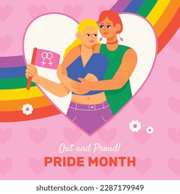 pride month celebration concept background. happy pride day. celebration and commemoration of lesbian, gay, bisexual, and transgender pride. LGBT Pride Month. vector illustration design template. June