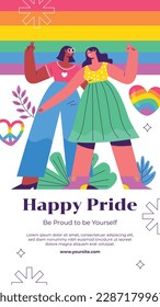 pride month celebration concept background. happy pride day. celebration and commemoration of lesbian, gay, bisexual, and transgender pride. LGBT Pride Month. vector illustration design template. June