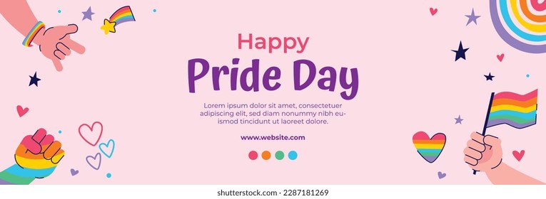 pride month celebration concept background. happy pride day. celebration and commemoration of lesbian, gay, bisexual, and transgender pride. LGBT Pride Month. vector illustration design template. June