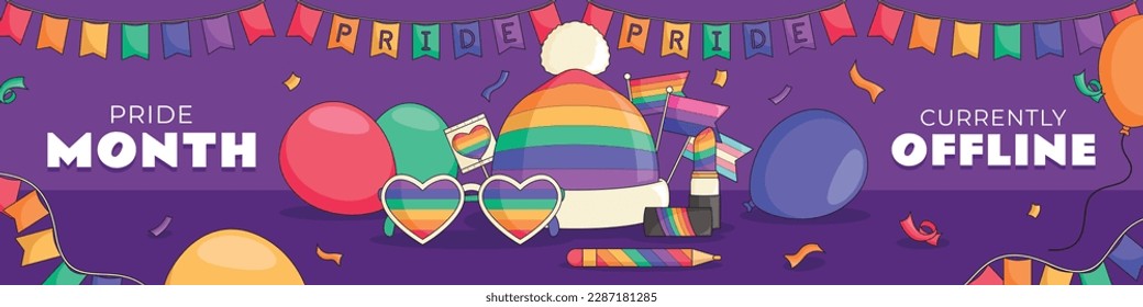 Stolz Monat Feiern Konzept Hintergrund. fröhlicher Stolz Tag. Feiern und Gedenken an lesbischen, schwulen, bisexuellen und transsexuellen Stolz. LGBT Pride Monat. Vektorgrafik-Designvorlage. Juni