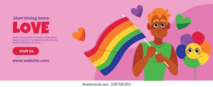 pride month celebration concept background. happy pride day. celebration and commemoration of lesbian, gay, bisexual, and transgender pride. LGBT Pride Month. vector illustration design template. June