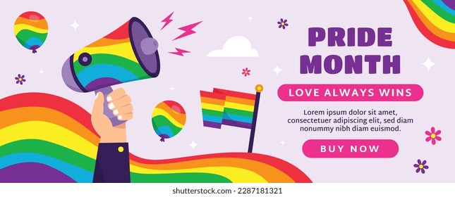 pride month celebration concept background. happy pride day. celebration and commemoration of lesbian, gay, bisexual, and transgender pride. LGBT Pride Month. vector illustration design template. June