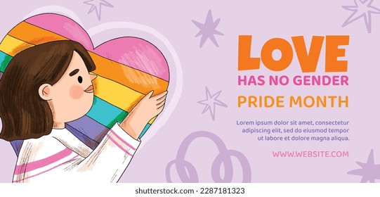 pride month celebration concept background. happy pride day. celebration and commemoration of lesbian, gay, bisexual, and transgender pride. LGBT Pride Month. vector illustration design template. June