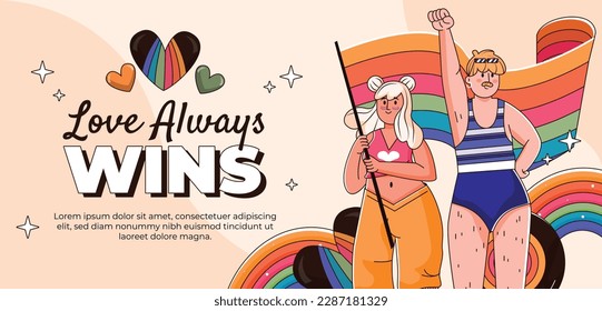 pride month celebration concept background. happy pride day. celebration and commemoration of lesbian, gay, bisexual, and transgender pride. LGBT Pride Month. vector illustration design template. June