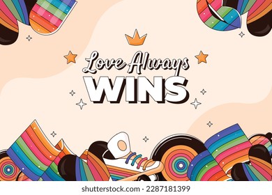 pride month celebration concept background. happy pride day. celebration and commemoration of lesbian, gay, bisexual, and transgender pride. LGBT Pride Month. vector illustration design template. June