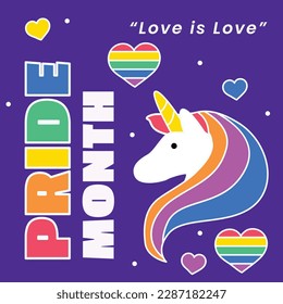 pride month celebration concept background. happy pride day. celebration and commemoration of lesbian, gay, bisexual, and transgender pride. LGBT Pride Month. vector illustration design template. June
