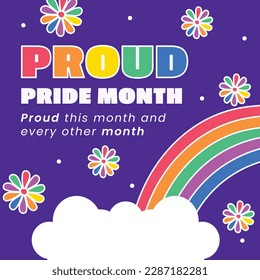 pride month celebration concept background. happy pride day. celebration and commemoration of lesbian, gay, bisexual, and transgender pride. LGBT Pride Month. vector illustration design template. June