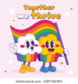 pride month celebration concept background. happy pride day. celebration and commemoration of lesbian, gay, bisexual, and transgender pride. LGBT Pride Month. vector illustration design template. June