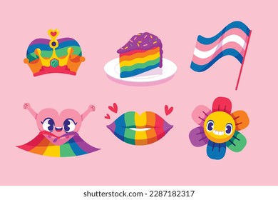 pride month celebration concept background. happy pride day. celebration and commemoration of lesbian, gay, bisexual, and transgender pride. LGBT Pride Month. vector illustration design template. June