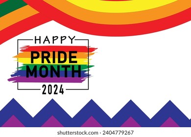 pride month celebration concept background. happy pride day. celebration and commemoration of lesbian, gay, bisexual, and transgender pride. eps 10.