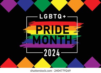 pride month celebration concept background. happy pride day. celebration and commemoration of lesbian, gay, bisexual, and transgender pride. eps 10.