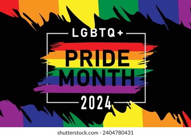 pride month celebration concept background. happy pride day. celebration and commemoration of lesbian, gay, bisexual, and transgender pride. eps 10.