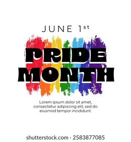 Pride month celebration concept background.  Happy pride day. LGBT Pride Month