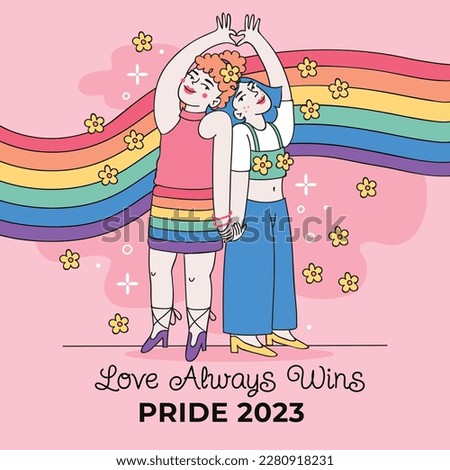pride month celebration concept background. happy pride day. celebration and commemoration of lesbian, gay, bisexual, and transgender pride. LGBT Pride Month. vector illustration design template. June