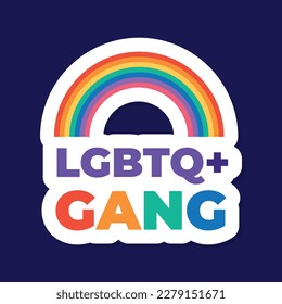 pride month celebration concept. happy pride day. celebration and commemoration of lesbian, gay, bisexual, and transgender pride. LGBT Pride Month. vector illustration design. June. Label, sticker.