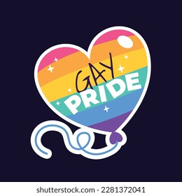 pride month celebration element. happy pride day. celebration and commemoration of lesbian, gay, bisexual, and transgender pride. LGBT Pride Month. vector illustration design. June. Label, sticker.