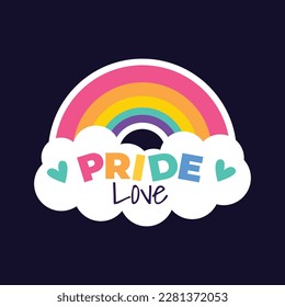 pride month celebration element. happy pride day. celebration and commemoration of lesbian, gay, bisexual, and transgender pride. LGBT Pride Month. vector illustration design. June. Label, sticker.