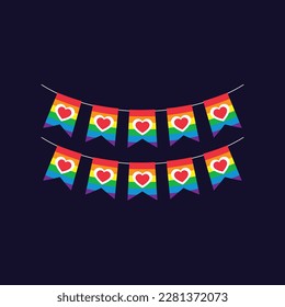 pride month celebration element. happy pride day. celebration and commemoration of lesbian, gay, bisexual, and transgender pride. LGBT Pride Month. vector illustration design. June. Label, sticker.