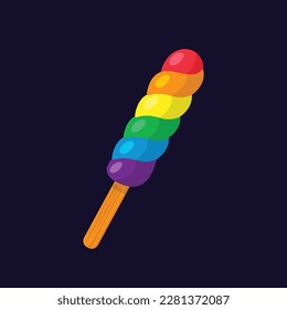 pride month celebration element. happy pride day. celebration and commemoration of lesbian, gay, bisexual, and transgender pride. LGBT Pride Month. vector illustration design. June. Label, sticker.