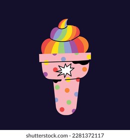 pride month celebration element. happy pride day. celebration and commemoration of lesbian, gay, bisexual, and transgender pride. LGBT Pride Month. vector illustration design. June. Label, sticker.