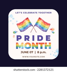 pride month celebration element. happy pride day. celebration and commemoration of lesbian, gay, bisexual, and transgender pride. LGBT Pride Month. vector illustration design. June. Label, sticker.