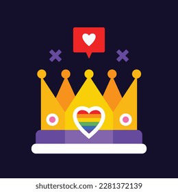 pride month celebration element. happy pride day. celebration and commemoration of lesbian, gay, bisexual, and transgender pride. LGBT Pride Month. vector illustration design. June. Label, sticker.