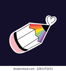 pride month celebration element. happy pride day. celebration and commemoration of lesbian, gay, bisexual, and transgender pride. LGBT Pride Month. vector illustration design. June. Label, sticker.