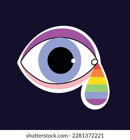 pride month celebration element. happy pride day. celebration and commemoration of lesbian, gay, bisexual, and transgender pride. LGBT Pride Month. vector illustration design. June. Label, sticker.