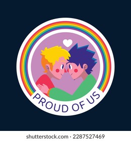 pride month celebration element. happy pride day. celebration and commemoration of lesbian, gay, bisexual, and transgender pride. LGBT Pride Month. vector illustration design. June. Label, sticker.