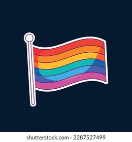 pride month celebration element. happy pride day. celebration and commemoration of lesbian, gay, bisexual, and transgender pride. LGBT Pride Month. vector illustration design. June. Label, sticker.