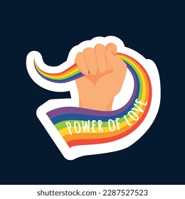 pride month celebration element. happy pride day. celebration and commemoration of lesbian, gay, bisexual, and transgender pride. LGBT Pride Month. vector illustration design. June. Label, sticker.