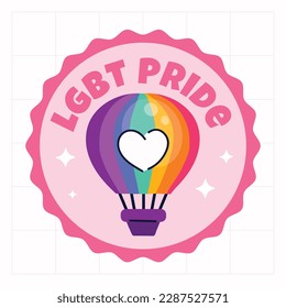 pride month celebration element. happy pride day. celebration and commemoration of lesbian, gay, bisexual, and transgender pride. LGBT Pride Month. vector illustration design. June. Label, sticker.