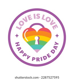 pride month celebration element. happy pride day. celebration and commemoration of lesbian, gay, bisexual, and transgender pride. LGBT Pride Month. vector illustration design. June. Label, sticker.