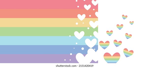 Pride Month concept illustration background. Rain bow color background for Happy Pride month. Vector illustration.