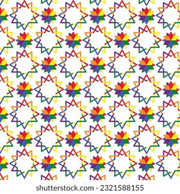 A Pride Month design pattern is a manifestation of creativity and solidarity, honoring and celebrating the LGBTQ+ community. The pattern embraces a spectrum of vibrant colors.