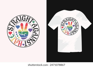 Pride Month EPS T-Shirt Design, Pride Day EPS Shirt, Vektorgrafik Pride Design Vorlage