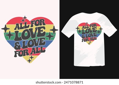 Pride Month EPS T-shirt Design, Pride day EPS Shirt, Vector Pride Design Template