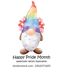 pride month gnome. LGBTQ gnome.